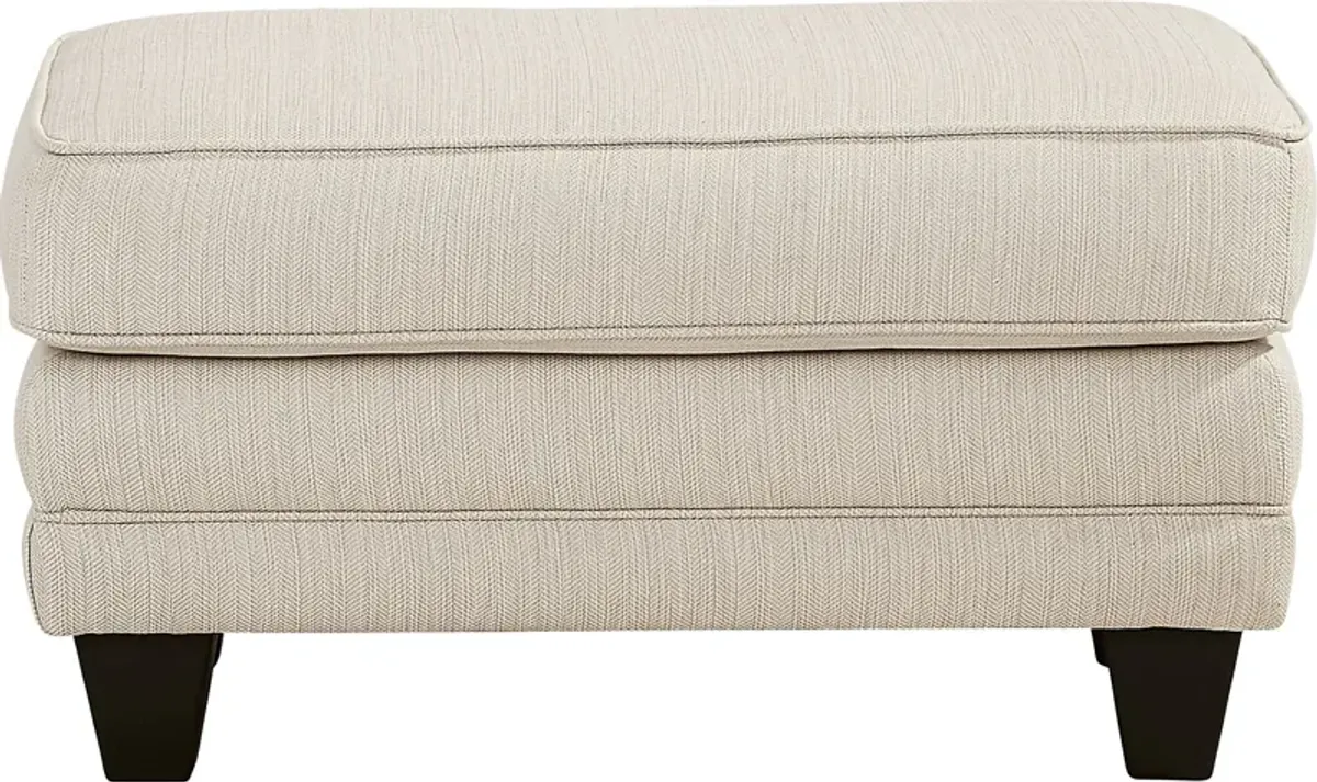 Brightwater Beige Ottoman