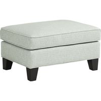 Cindy Crawford Home Madison Place Willow Green Textured Ottoman