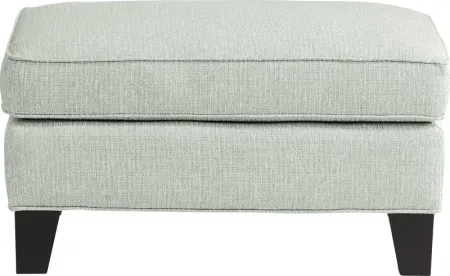 Madison Place Willow Green Textured Ottoman