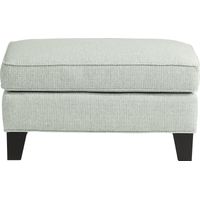 Cindy Crawford Home Madison Place Willow Green Textured Ottoman