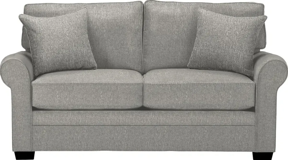 Bellingham Gray Textured Sleeper Loveseat