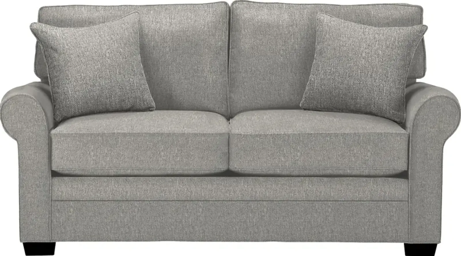 Bellingham Gray Textured Gel Foam Sleeper Loveseat