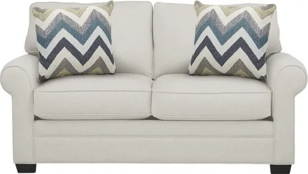 Bellingham Off-White Textured Sleeper Loveseat