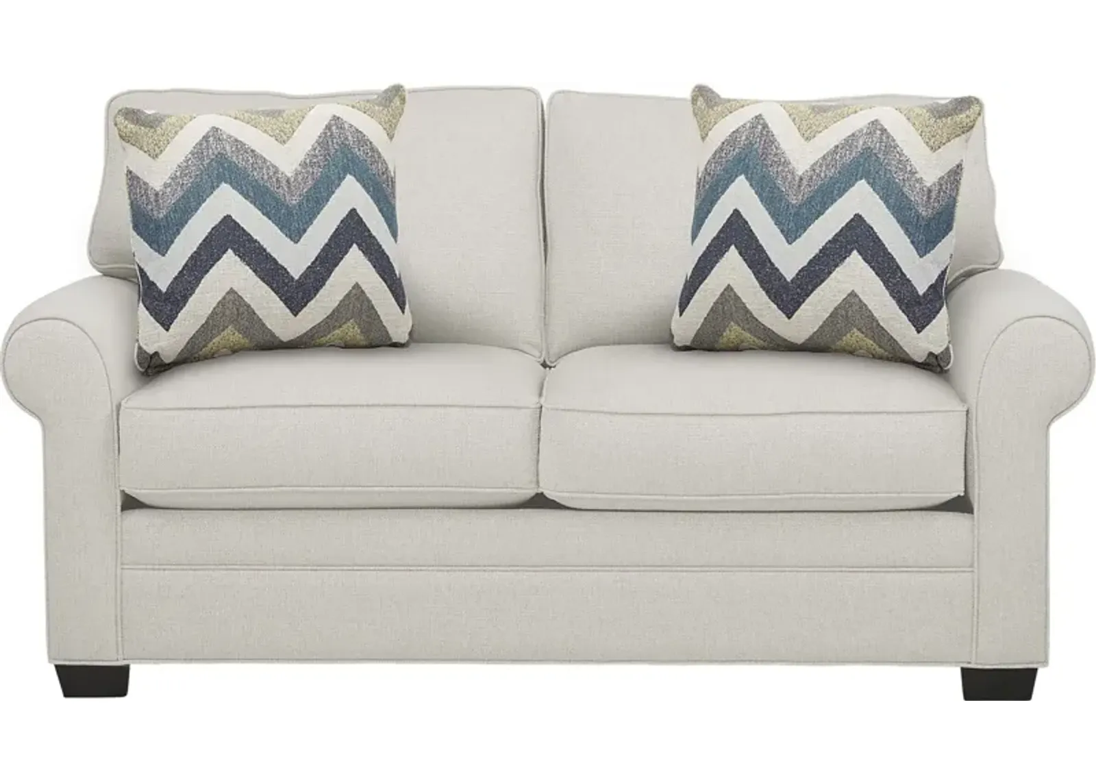 Bellingham Off-White Textured Gel Foam Sleeper Loveseat