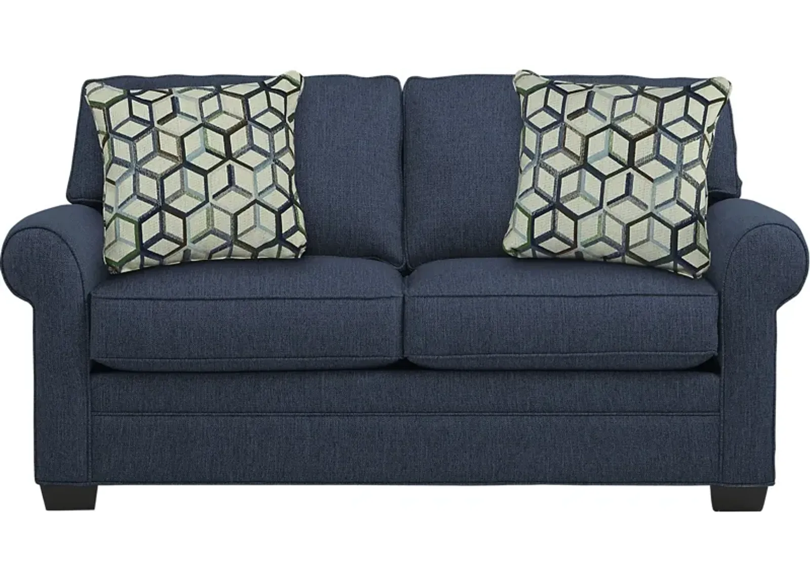 Bellingham Midnight Textured Gel Foam Sleeper Loveseat