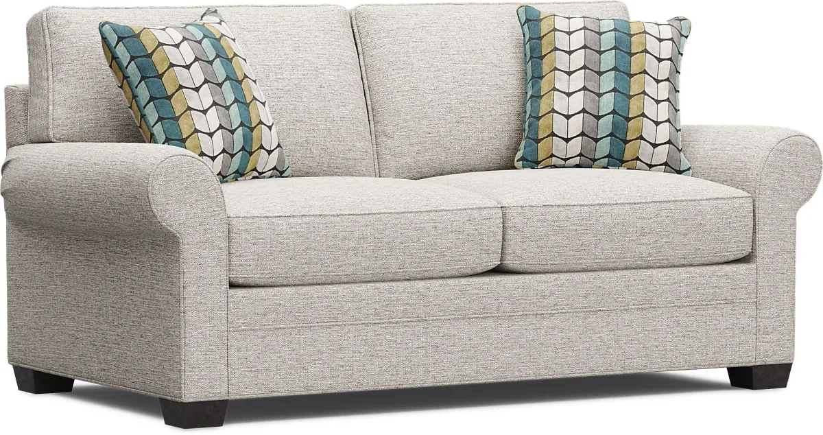 Bellingham Mushroom Textured Chenille Gel Foam Sleeper Loveseat