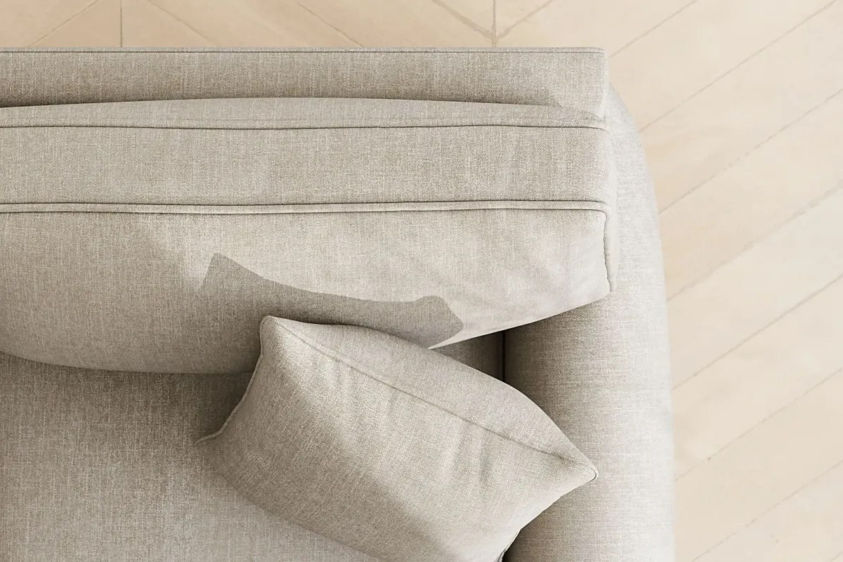 Bellingham Mushroom Textured Chenille Gel Foam Sleeper Loveseat