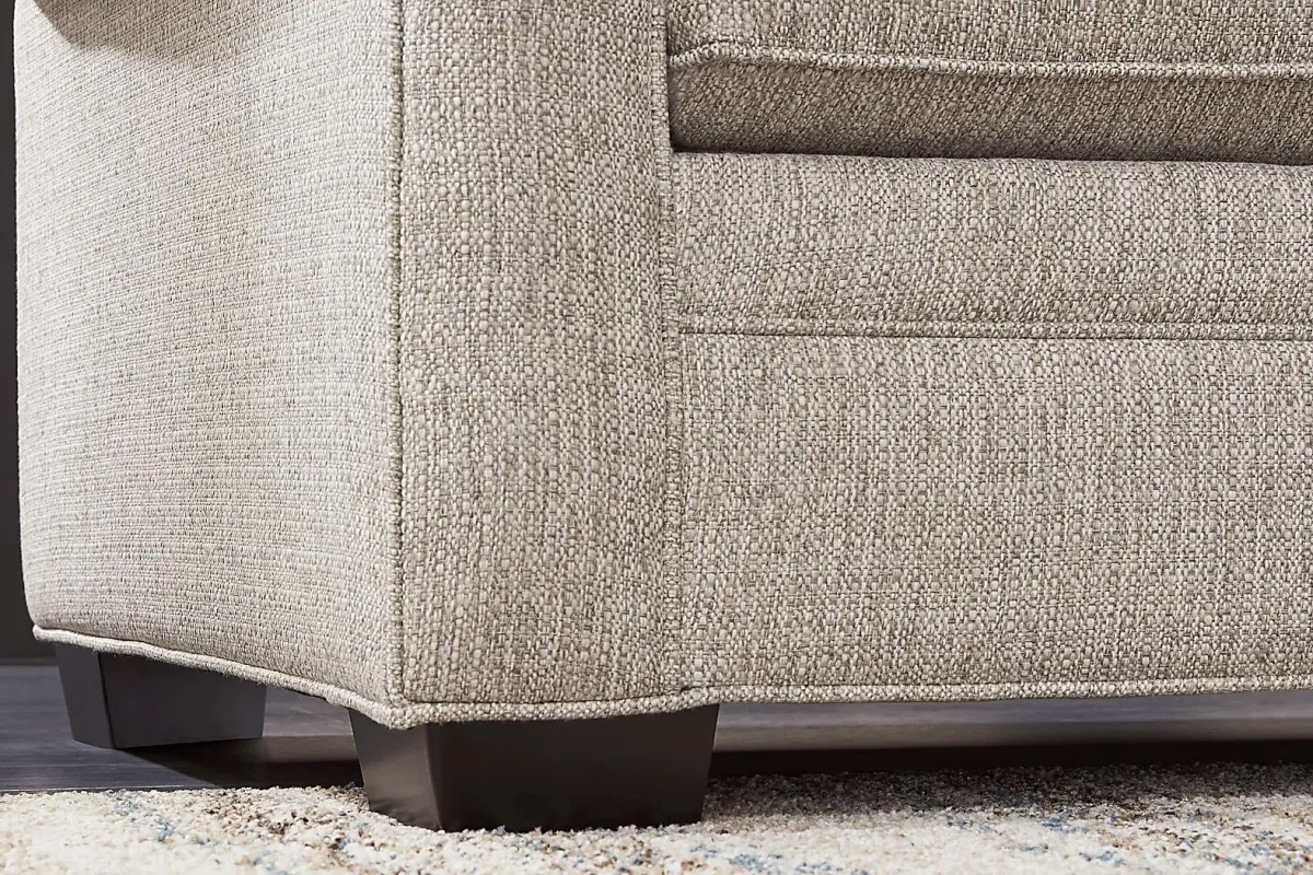 Bellingham Mushroom Textured Chenille Gel Foam Sleeper Loveseat