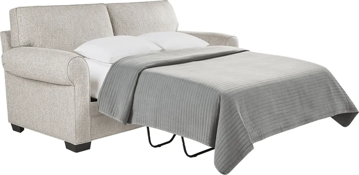 Bellingham Mushroom Textured Chenille Gel Foam Sleeper Loveseat