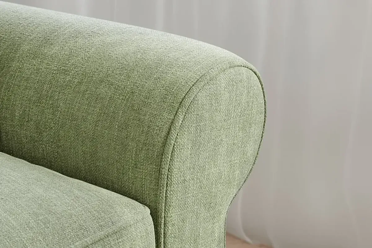 Bellingham Celadon Textured Chenille Sleeper Loveseat