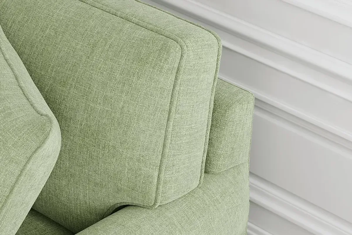 Bellingham Celadon Textured Chenille Sleeper Loveseat