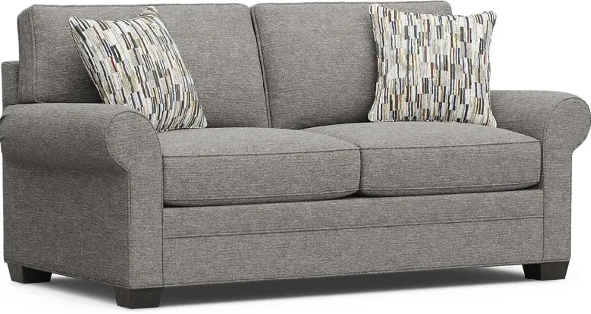 Bellingham Gray Textured Sleeper Loveseat