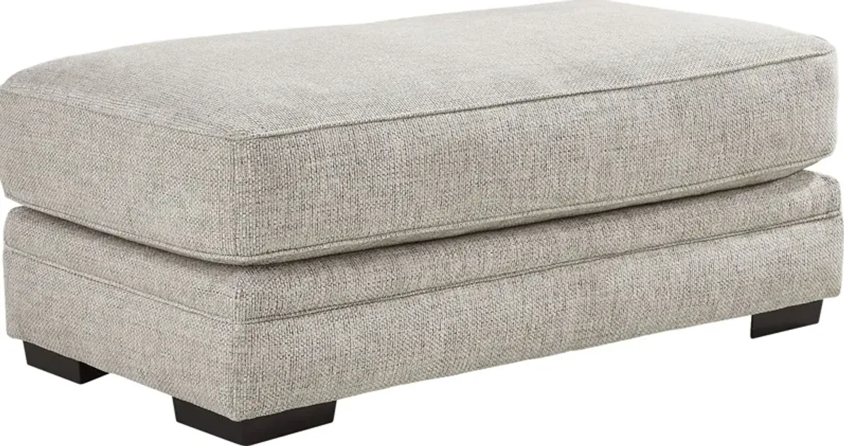 Morgan Falls Gray Ottoman