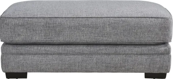 Morgan Falls Blue Ottoman