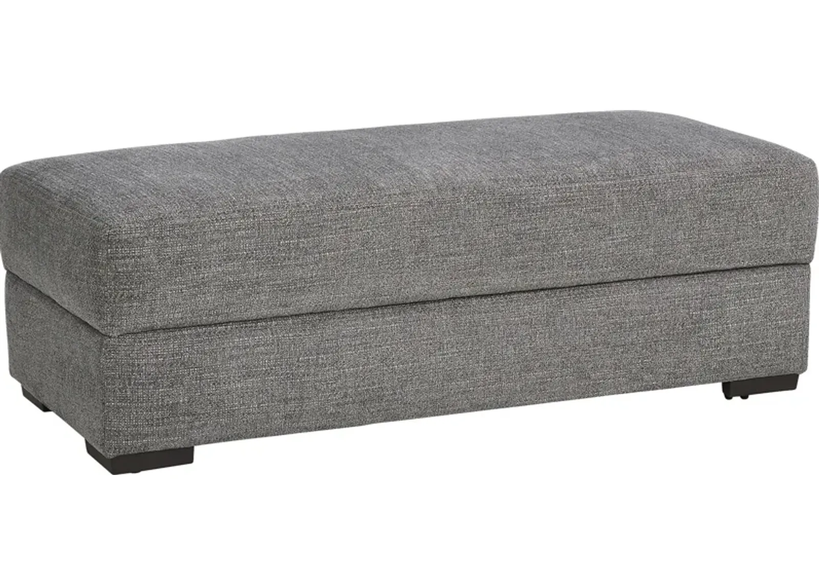 Brisbane Gray Storage Ottoman