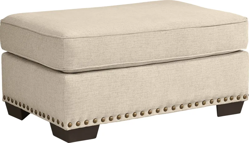 Winsborough Beige Ottoman