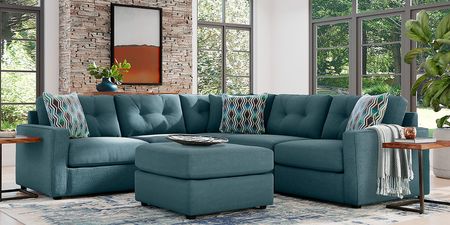 ModularOne Teal 5 Pc Sectional