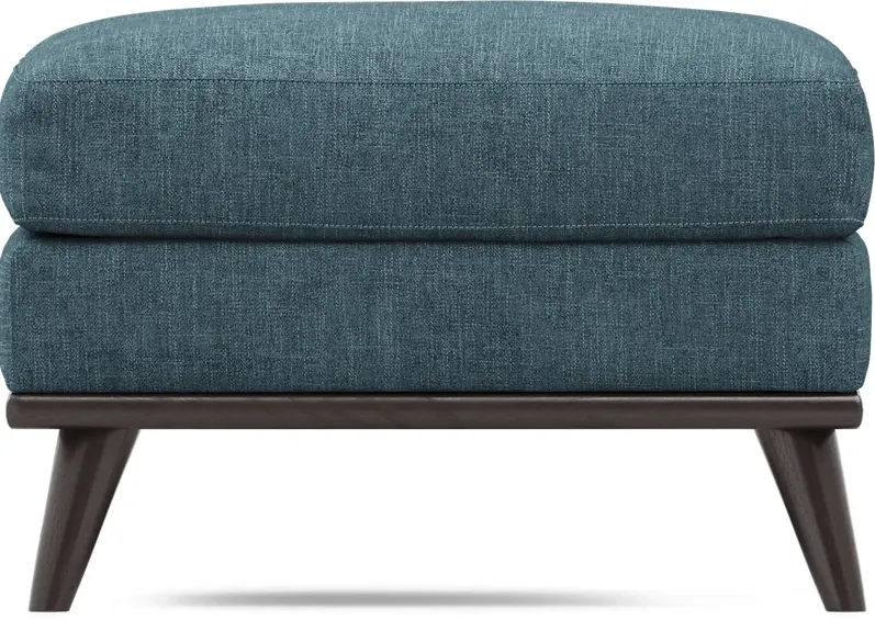 East Side Teal Ottoman