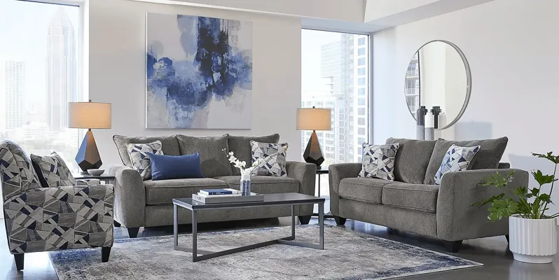 Sandia Heights Gray 5 Pc Living Room