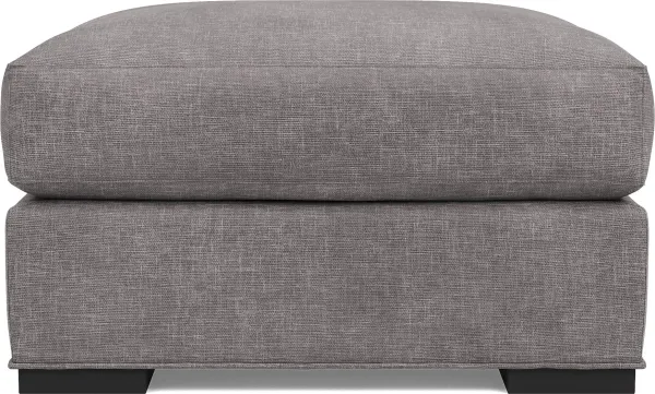 Palm Springs Silver Ottoman