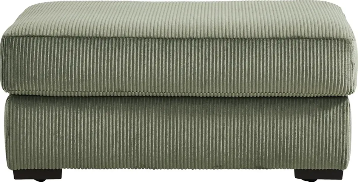 The Challenge Green Ottoman