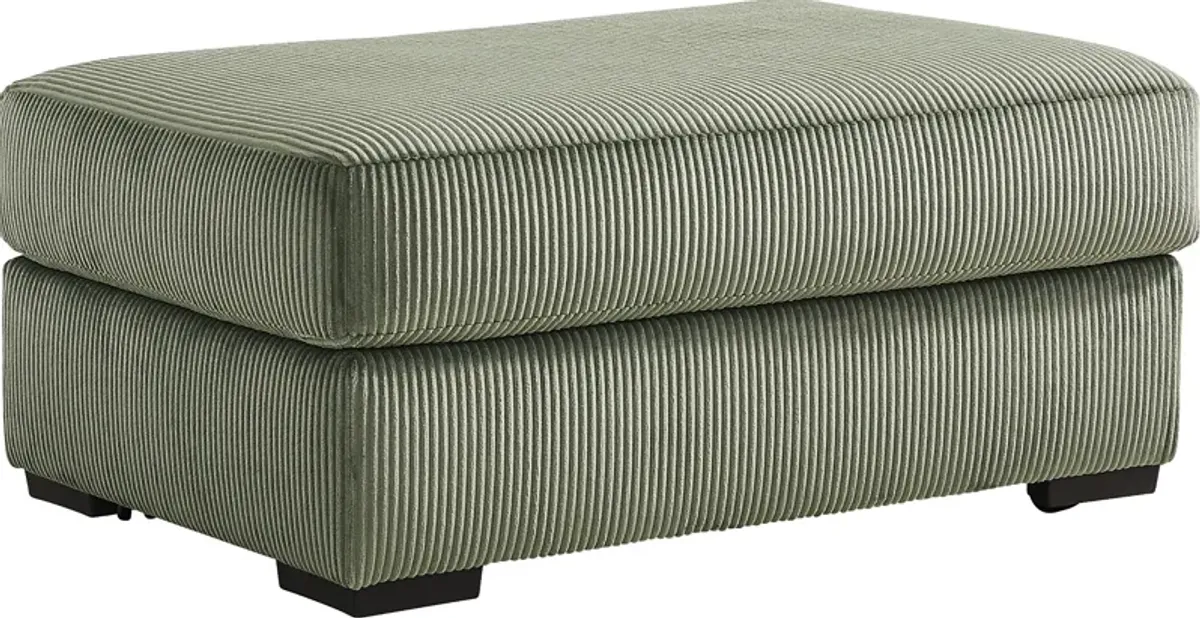 The Challenge Green Ottoman