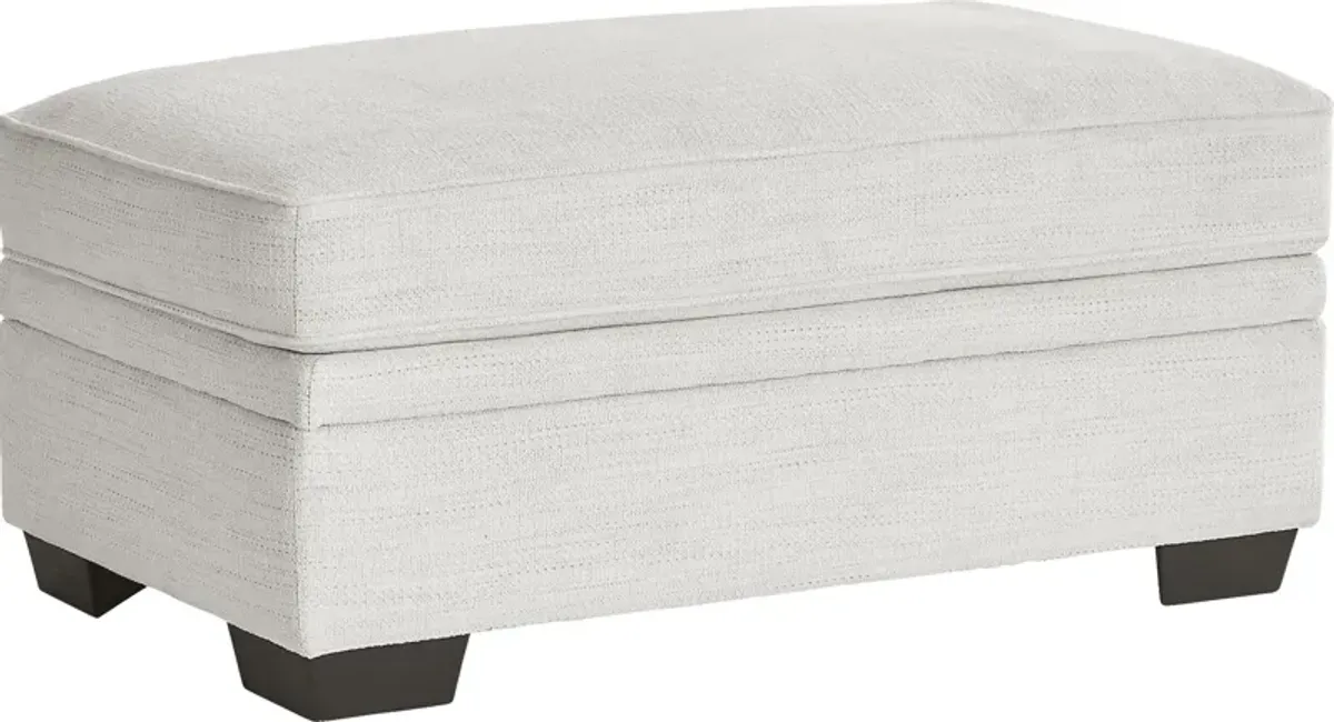 Hutchinson Cream Storage Ottoman