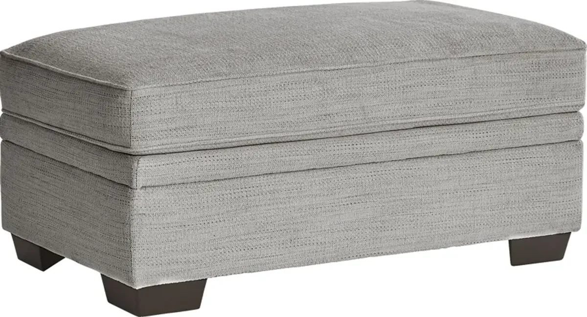 Hutchinson Gray Storage Ottoman