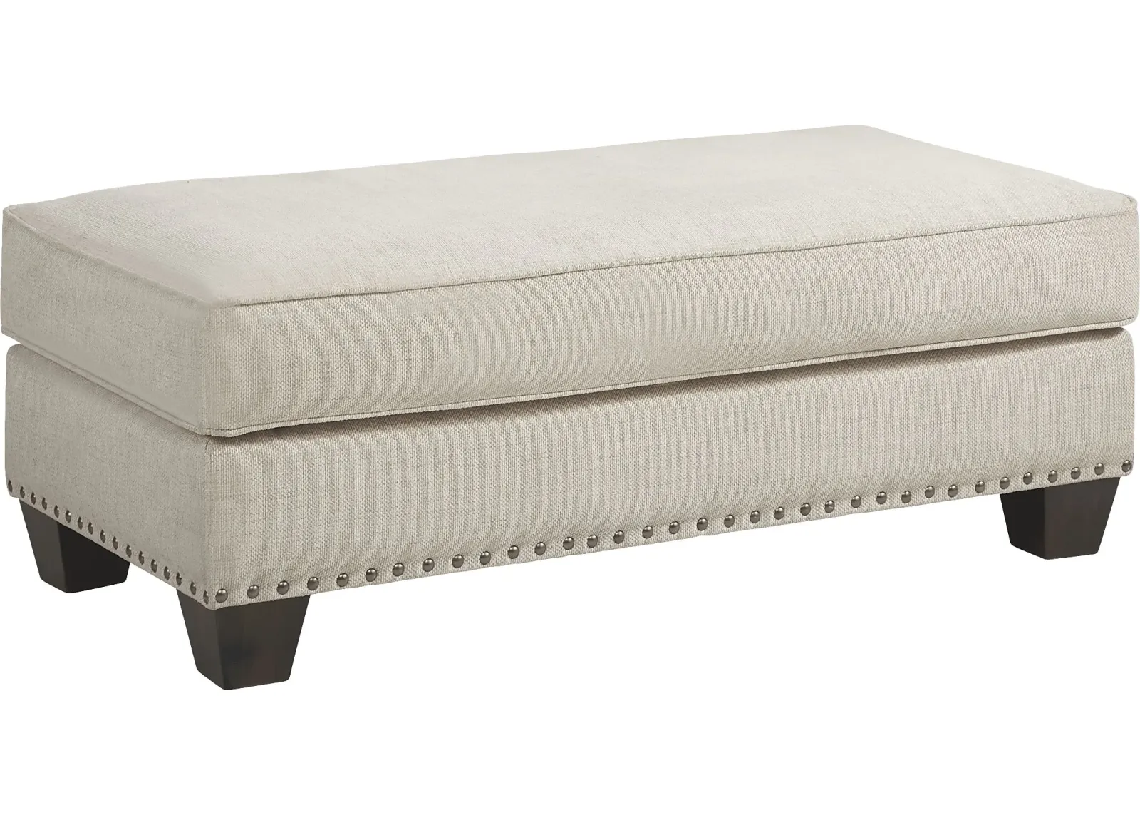 Cindy Crawford Home Asher Place Beige Ottoman