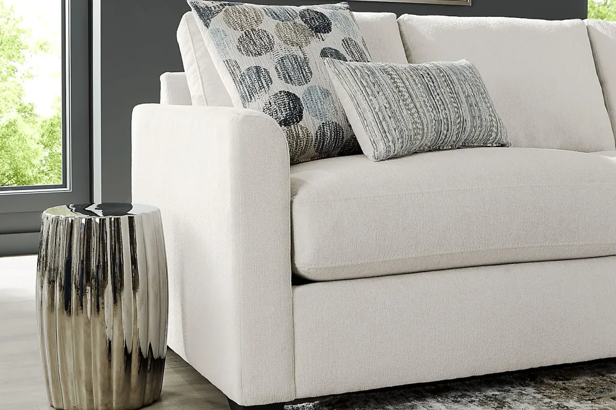 Caprice Ivory 7 Pc Living Room with Sleeper Sofa