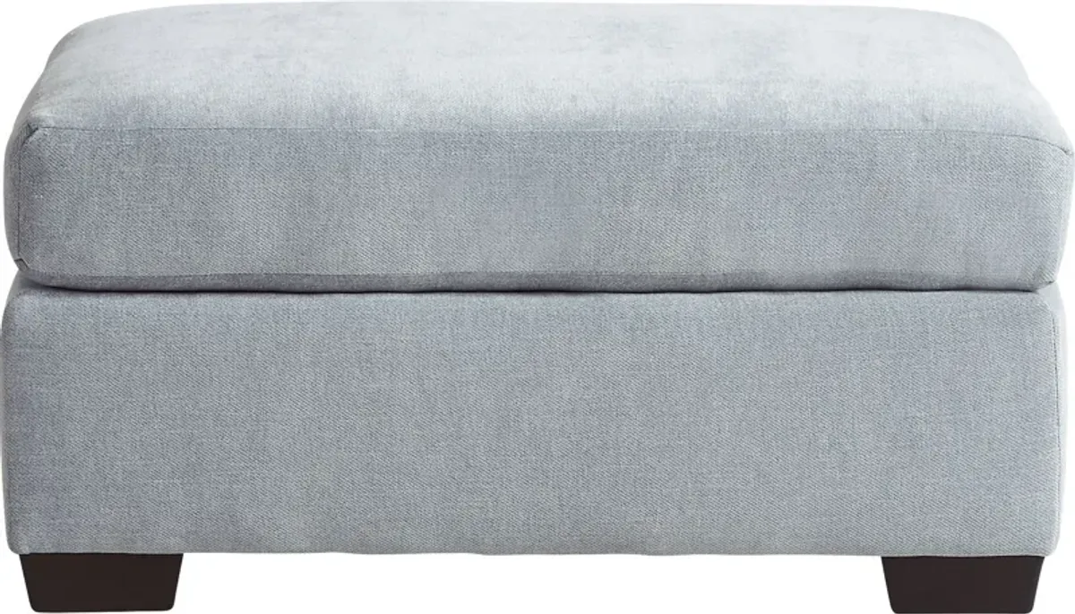 Finley Point Seafoam Ottoman