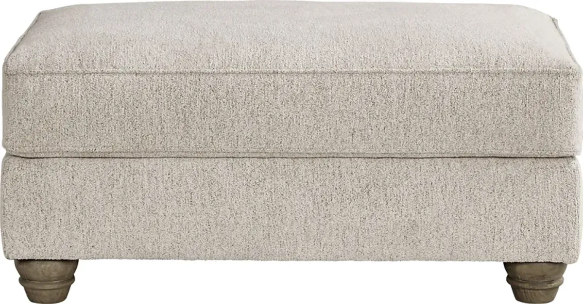 Beverly Glen Beige Ottoman