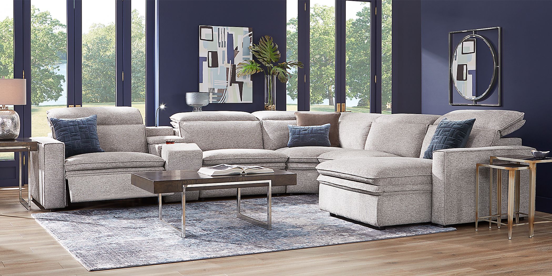 Salvator Street 6 Pc Dual Power Reclining Sectional