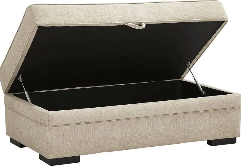 Surrey Hills Beige Storage Ottoman