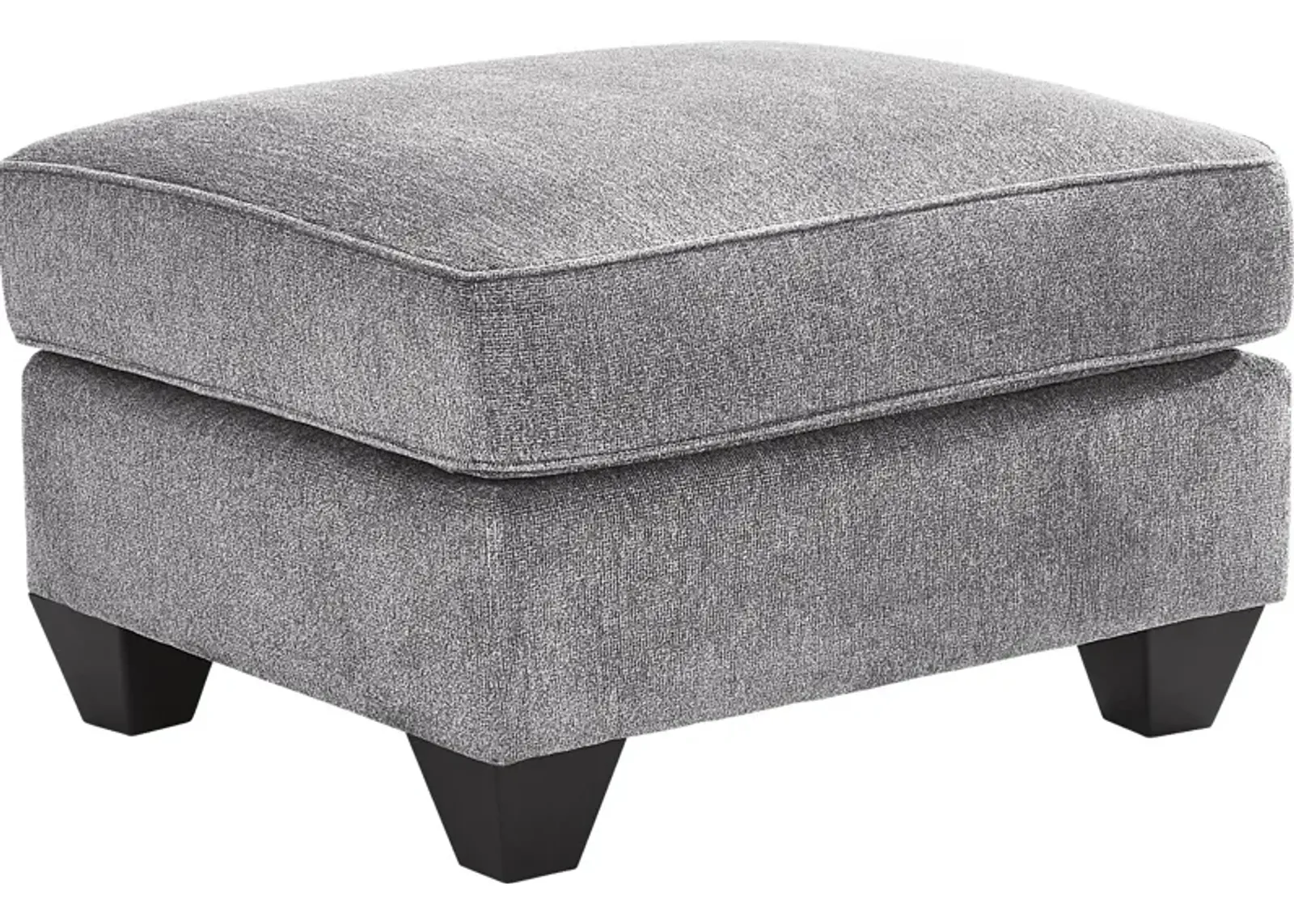 Alanis Bay Gray Ottoman