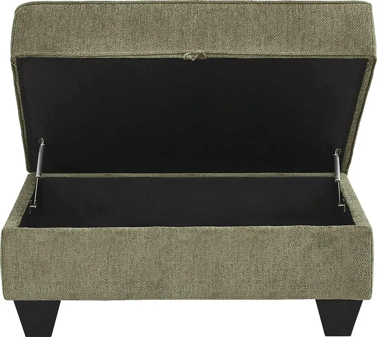 Hayward Green Storage Ottoman