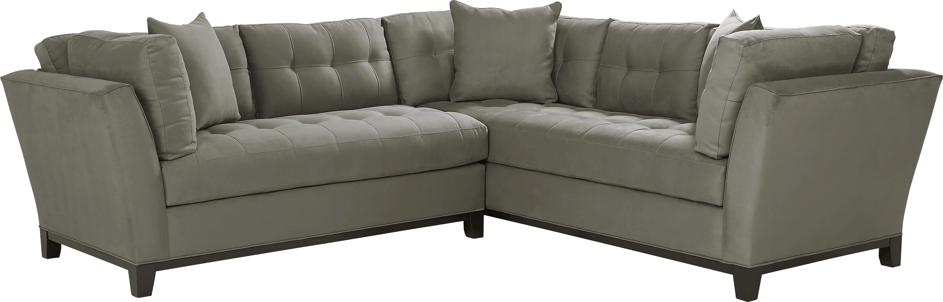 Metropolis Way Steel Microfiber 2 Pc Sectional