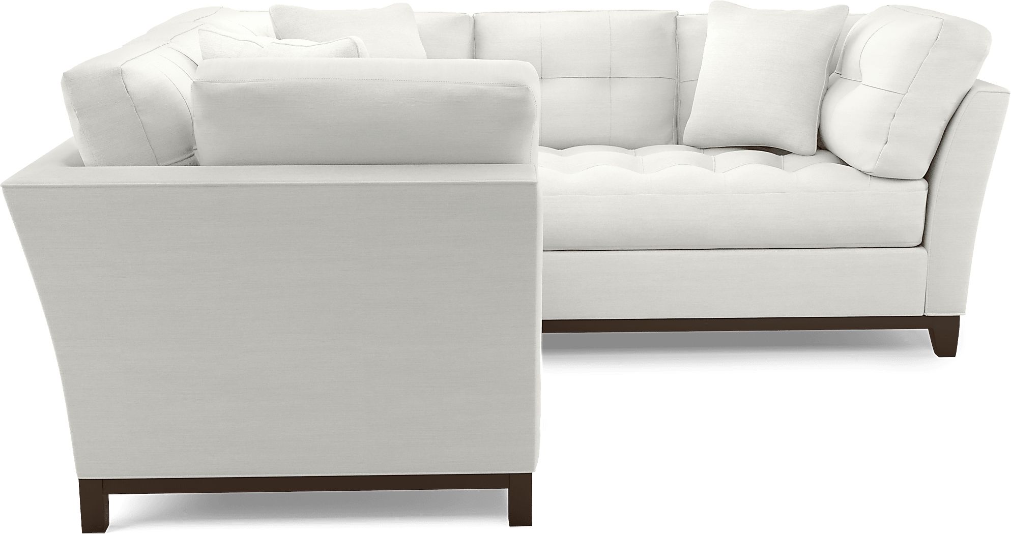 Cindy Crawford Home Metropolis Way White Textured 2 Pc Sectional