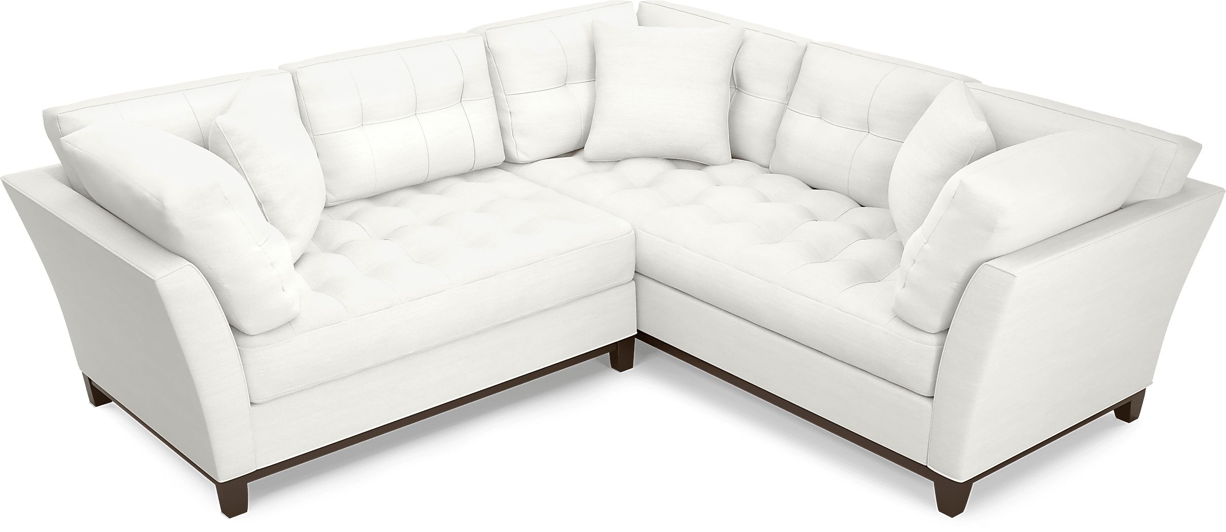 Cindy Crawford Home Metropolis Way White Textured 2 Pc Sectional