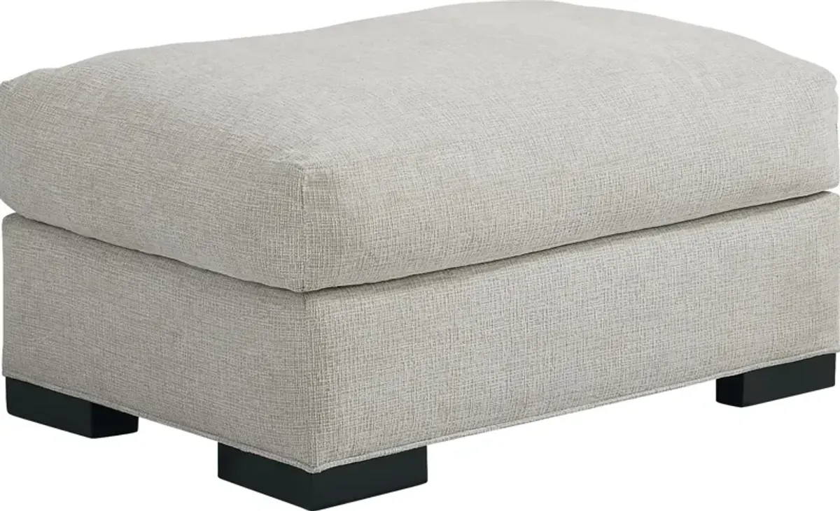 Bedford Park Ivory Ottoman