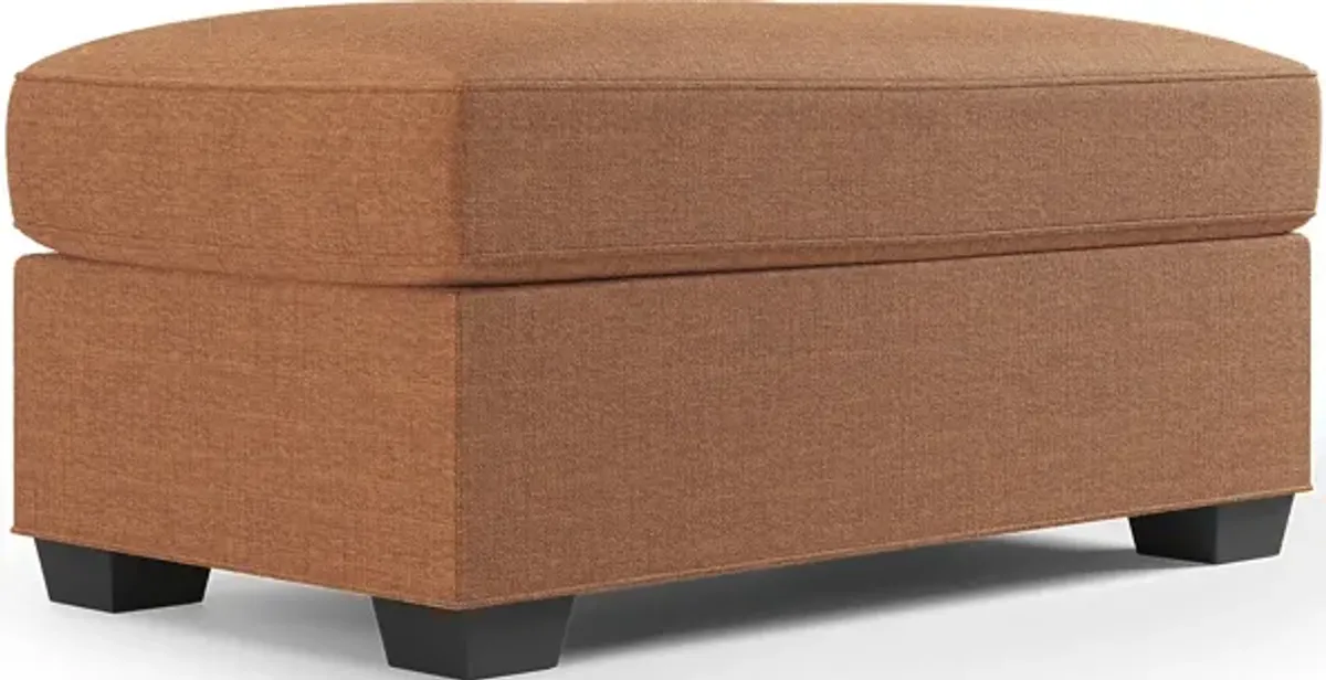 Bellingham Russet Textured Chenille Ottoman