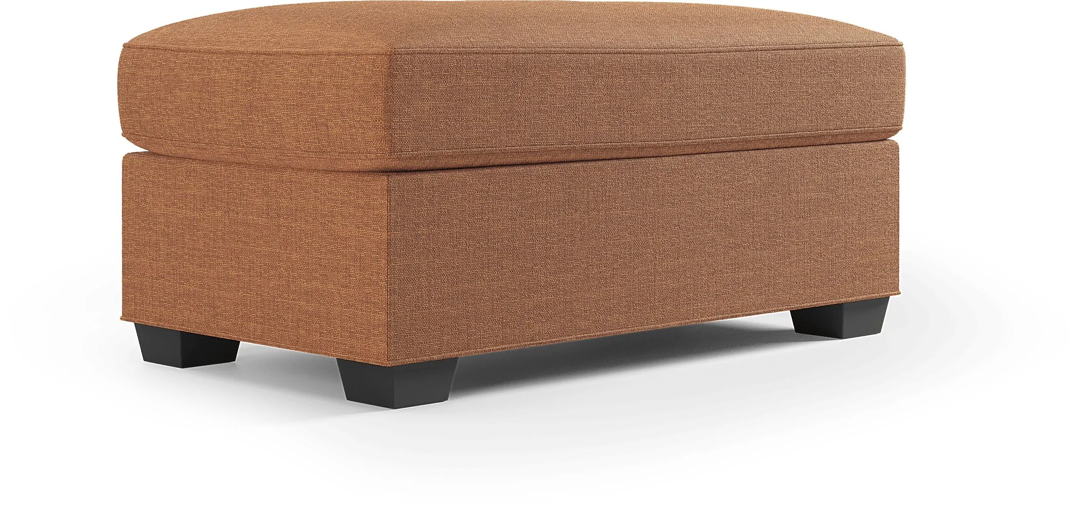 Bellingham Russet Textured Chenille Ottoman