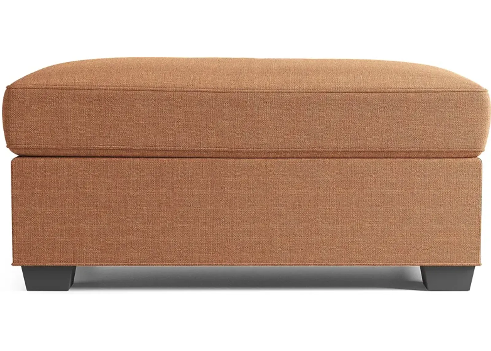 Bellingham Russet Textured Chenille Ottoman