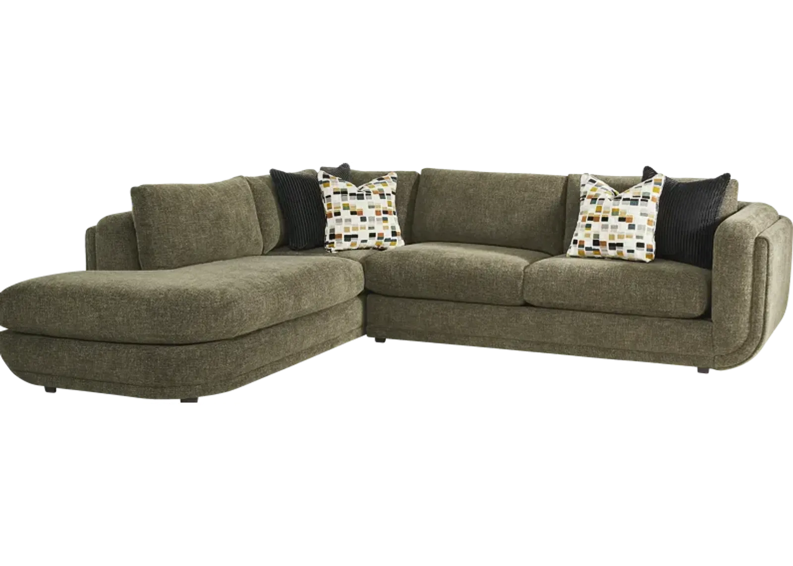 Laguna Hills Olive 2 Pc Sectional