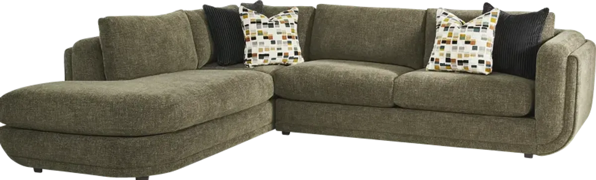 Laguna Hills Olive 2 Pc Sectional