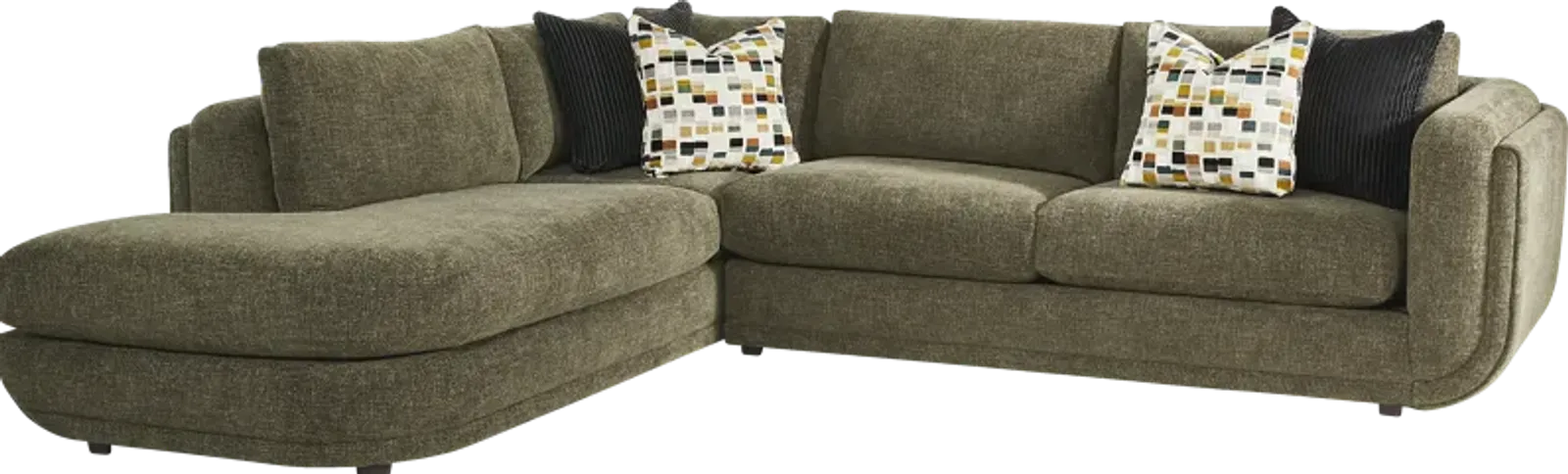 Laguna Hills Olive 2 Pc Sectional