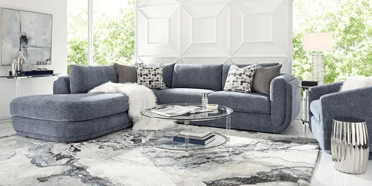 Laguna Hills Indigo 2 Pc Sectional