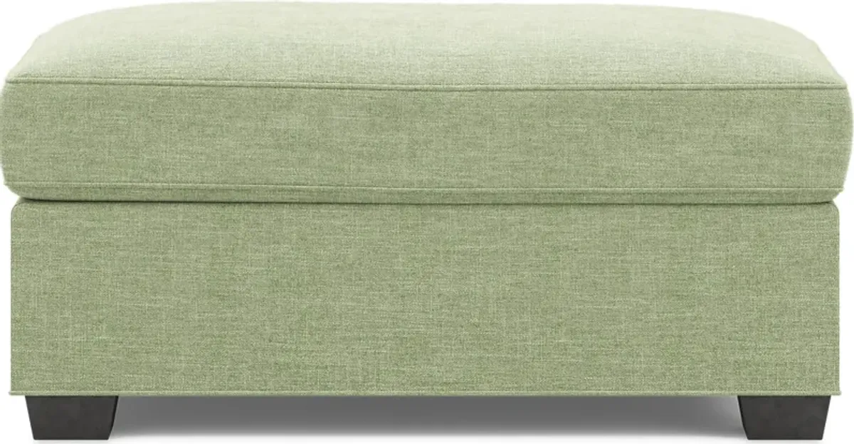 Bellingham Celadon Textured Chenille Ottoman