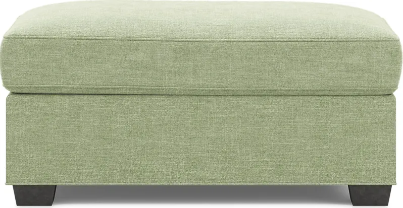 Bellingham Celadon Textured Chenille Ottoman