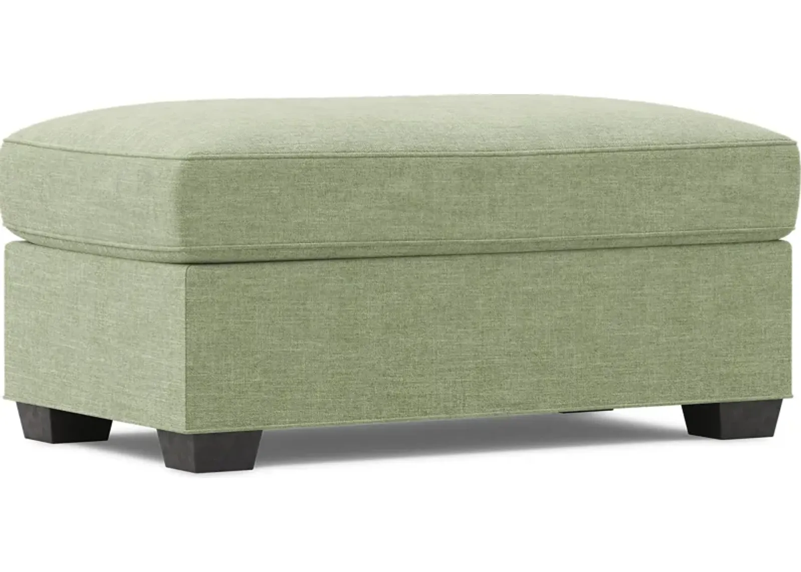 Bellingham Celadon Textured Chenille Ottoman